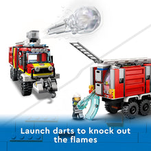 LEGO City Fire Command Unit 60374 – Rescue Fire Engine with Drones, Emergency Vehicle Toy for Kids 6+