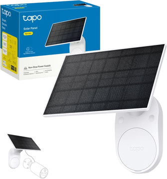 Tapo Solar Panel, Flexibly Installed and Angle Adjustment, High-Efficiency 45min Solar Charging for Full Day Usage, IP65 Weatherproof, Works with All Tapo Battery-powered cameras (Tapo A201)