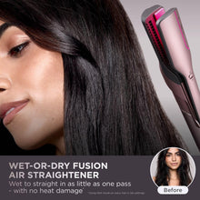 Shark FlexFusion Multi Hot Air Styler - Hair Dryer & Ceramic Straightener, 5 Styling Attachments, No Heat Damage, Scalp Shield, Storage Case - Cosmic Blush HD652SUK