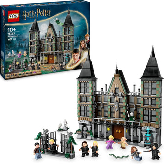 LEGO Harry Potter Malfoy Manor Set – Collectible Building Toy, Features 9 Minifigures Including Dobby, Creative Wizarding World Gift for 10+ Year Olds – Model 76453