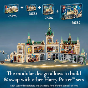 LEGO Harry Potter Hogwarts Chamber of Secrets Castle – The Great Hall, 20th Anniversary Model, Collectible Golden Minifigure, Wizarding World Gift for Kids, Boys & Girls – Model 76389