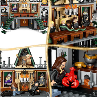 LEGO Harry Potter Malfoy Manor Set – Collectible Building Toy, Features 9 Minifigures Including Dobby, Creative Wizarding World Gift for 10+ Year Olds – Model 76453