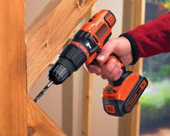 BLACK+DECKER 18V Cordless Hammer Drill - Bare Unit (Battery Not Included) - BDCH188N-XJ