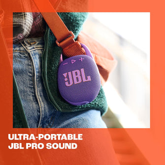 JBL Clip 5 Ultra-Portable Bluetooth Speaker - JBL Pro Sound, Waterproof, 12-Hour Playtime, Integrated Carabiner, Black