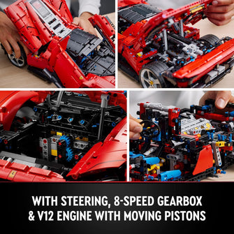 LEGO Technic Ferrari Daytona SP3 (Set 42143) – 1:8 Scale Race Car Model, Advanced Collectible Set for Adults & Teens, Ultimate Cars Concept Series, Gift Idea for Men, Women, Him or Her