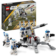 LEGO Star Wars 501st Clone Troopers Battle Pack (75345) – AV-7 Cannon & 4 Minifigures – Building Toy for Kids Ages 6+ & Clone Wars Fans