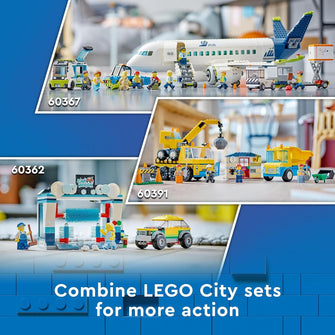 Buy Alann Trading Limited,LEGO 60367 City Passenger Aeroplane Toy Building Set, Large Plane Model with Airport Ground Crew Vehicles: Apron Bus, Pushback Tug, Catering Loader, Baggage Truck plus 9 Minifigures - Gadcet UK | UK | London | Scotland | Wales| Near Me | Cheap | Pay In 3 | Toys & Games