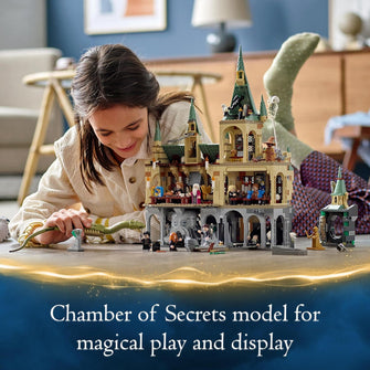 LEGO Harry Potter Hogwarts Chamber of Secrets Castle – The Great Hall, 20th Anniversary Model, Collectible Golden Minifigure, Wizarding World Gift for Kids, Boys & Girls – Model 76389