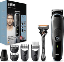 Buy Braun,Braun 7-in-1 All-In-One Series 3, Male Grooming Kit With Beard Trimmer, Hair Clippers, Gillette Razor & Precision Trimmer, 5 Attachments, Gifts For Men, UK 2 Pin Plug, MGK3245, Black/Blue Razor - Gadcet UK | UK | London | Scotland | Wales| Near Me | Cheap | Pay In 3 | Hair Clippers & Trimmers