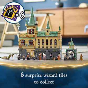 LEGO Harry Potter Hogwarts Chamber of Secrets Castle – The Great Hall, 20th Anniversary Model, Collectible Golden Minifigure, Wizarding World Gift for Kids, Boys & Girls – Model 76389