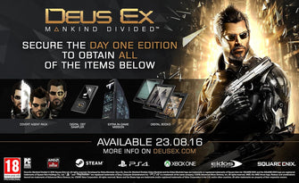 Buy Xbox One,Deus Ex: Mankind Divided Day One Edition (Xbox One) - Gadcet UK | UK | London | Scotland | Wales| Ireland | Near Me | Cheap | Pay In 3 | Video Game Software