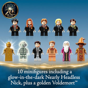 LEGO Harry Potter Hogwarts Chamber of Secrets Castle – The Great Hall, 20th Anniversary Model, Collectible Golden Minifigure, Wizarding World Gift for Kids, Boys & Girls – Model 76389