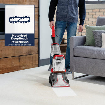 BISSELL PowerClean Compact Carpet Cleaner, Lightweight, Two-Tank System