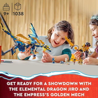 Buy LEGO,LEGO 71796 NINJAGO Elemental Dragon vs. The Empress Mech, Large Building Toy, Christmas Set, Gifts for Kids, Boys & Girls with Dragon, Action Figure and 6 Minifigures, Dragons Rising Series - Gadcet UK | UK | London | Scotland | Wales| Ireland | Near Me | Cheap | Pay In 3 | Toys & Games