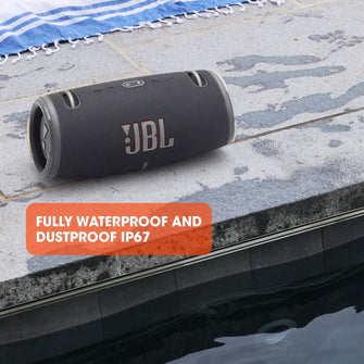 JBL Xtreme 3 Portable Bluetooth Speaker, Black, Powerful Sound, Deep Bass, IP67 Waterproof, 15 Hours Playtime, Powerbank, PartyBoost