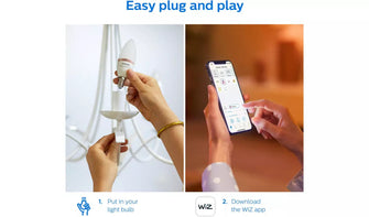 Buy Philips,Philips Wiz E14 Colour Smart LED Wi-Fi Candle Bulbs - 2 Pack - Gadcet UK | UK | London | Scotland | Wales| Near Me | Cheap | Pay In 3 | Electronics