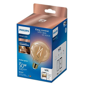 PHILIPS Smart LED Filament Globe amber 7W (Eq.50W) G95 E27