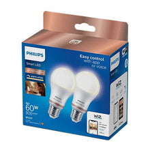 Philips Smart LED Bulb 8W (Eq.60W) A60 E27 x2