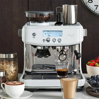 Sage Barista Pro Coffee Machine - Sea Salt, Espresso Maker with Grinder and Steam Wand