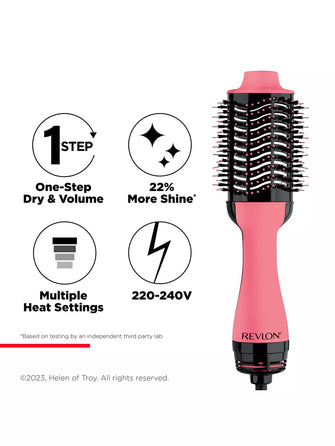 Revlon One-Step Hair Dryer and Volumiser New Rose Edition