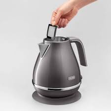 DELONGHI Icona Metallics KBOT3001.GY Jug Kettle – Grey