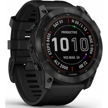 Garmin Fenix 7X Sapphire Solar HRM GPS Multisport Watch Black