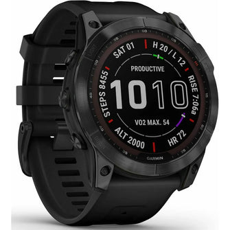 Garmin Fenix 7X Sapphire Solar HRM GPS Multisport Watch Black