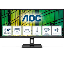 Buy AOC,AOC U34E2M 34" Wide Quad HD VA LCD Monitor - Black - Gadcet UK | UK | London | Scotland | Wales| Ireland | Near Me | Cheap | Pay In 3 | Computer Monitors