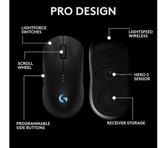 Logitech PRO 2 Lightspeed RGB Wireless Gaming Mouse Black