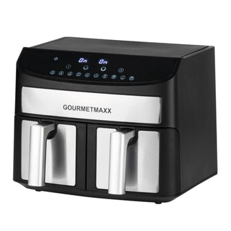 GOURMETmaxx Digital Double Chamber Hot Air Fryer 7L 2x3 5L Black gourmetmaxx-digital-double-chamber-hot-air-fryer-7l-2x3-5l-black