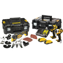 DeWalt 18V XR Brushless Compact Combi, Impact Driver & Multi-Tool 3 Piece Kit - DCK326D2T-GB