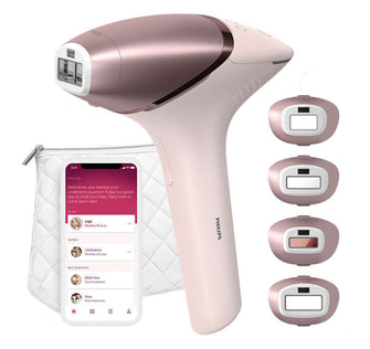 Philips Lumea IPL 9000 Series Hair Removal Device - SenseIQ Technology, 3 Attachments for Body, Face & Precision, Cordless (BRI955/00)