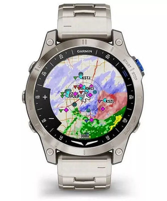 Garmin D2 Mach 1 Pro Aviator Smartwatch - GPS Moving Map, Aviation Weather, Health & Wellness Features, AMOLED Display, Built-in Flashlight