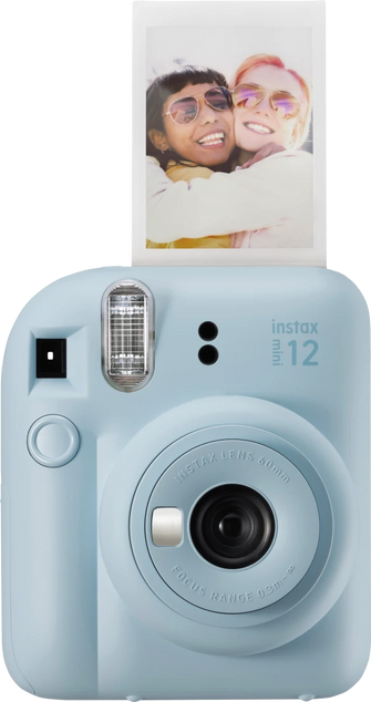 FUJIFILM,Fujifilm Instax Mini 12 Instant Film Camera - Pastel Blue - Gadcet.com