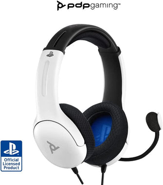Buy pdp gaming,PDP Gaming LVL40 Stereo Headset with Mic for PlayStation, PS4, PS5 - PC, iPad, Mac, Laptop Compatible - Noise Cancelling Microphone, Lightweight, Soft Comfort On Ear Headphones, 3.5 mm Jack - White - Gadcet.com | UK | London | Scotland | Wales| Ireland | Near Me | Cheap | Pay In 3 | Headphones