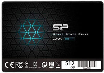 Buy Silicon Power,Silicon Power-512GB SSD 3D NAND A55 SLC Cache Performance Boost SATA III 2.5" 7mm (0.28") Internal Solid State - Drive Black - Gadcet.com | UK | London | Scotland | Wales| Ireland | Near Me | Cheap | Pay In 3 | ssd