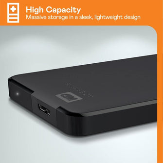 Western Digital,WD 2 TB Elements Portable External Hard Drive  - Black - Gadcet.com