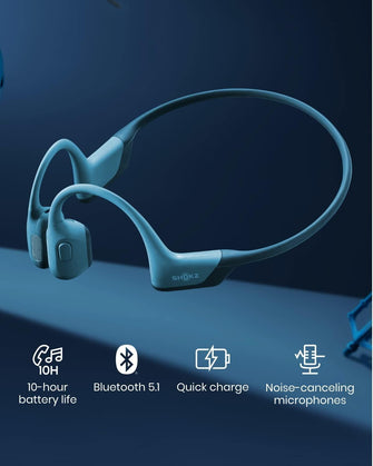 Buy Shokz,Shokz OpenRun Pro Water Resistance Wireless Bluetooth Bone Conduction Headphones - Cooldown Blue - Gadcet.com | UK | London | Scotland | Wales| Ireland | Near Me | Cheap | Pay In 3 | Headphones