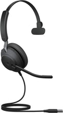 Jabra,Jabra Evolve2 40 PC Headset – Noise Cancelling Microsoft Teams Certified Mono Headphones With 3-Microphone Call Technology – USB-A Cable – Black - Gadcet.com