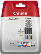 Canon,Canon CLI-551 Ink Cartridges - Black & Colour - Gadcet.com