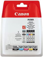 Canon,Canon Original PGI-580 PGBK, CLI-581 (C/M/Y/BK) Ink Cartridge - Black (Pack of 5), Packaging May Vary - Gadcet.com