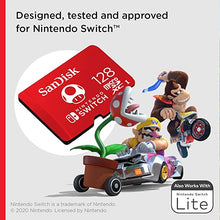 SanDisk 128GB microSDXC card for Nintendo Switch Licensed Product New 100 MB/s UHS-I Class 10 U3 -  Red - Gadcet.com