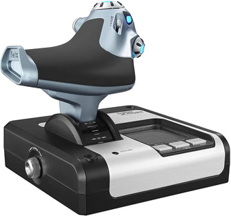 Logitech Gaming Saitek X52 Hotas Flight Control System PS28 Flight sim joystick USB PC Silver, Black