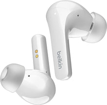 Belkin,Belkin SOUNDFORM Flow True Wireless Earbuds with Active Noise Cancellation, Bluetooth Earphones with Wireless Charging, IPX5 Sweat and Water Resistant, 31H Play Time, for iPhone, Galaxy, Pixel - White - Gadcet.com