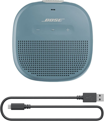 Bose,Bose SoundLink Micro Bluetooth Speaker: Small Portable Waterproof Speaker with Microphone, Stone Blue - Gadcet.com