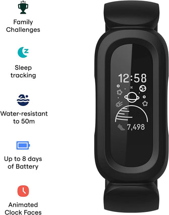 Buy Fitbit,Fitbit Ace 3 Kids Activity Tracker - Black / Red - Gadcet.com | UK | London | Scotland | Wales| Ireland | Near Me | Cheap | Pay In 3 | Electronics
