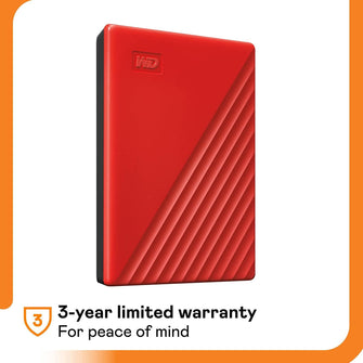 Buy Western Digital,WD 2 TB My Passport Portable HDD USB 3.0 with software for device management, backup and password protection - Red - Works with PC, Xbox and PS4 - Gadcet.com | UK | London | Scotland | Wales| Ireland | Near Me | Cheap | Pay In 3 | Hard Drives