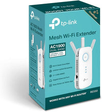 TP-Link AC1900 Gigabit Mesh Wi-Fi Range Extender/Wi-Fi Booster/Wi-Fi Repeater, 3 External Antennas, Intelligent Signal Light, Power Schedule, LED Control, Tether APP, Easy Setup, UK Plug (RE550)