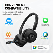 Anker PowerConf H500, Bluetooth Dual Ear Headset with Microphone - Black