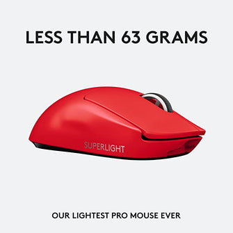 Logitech G Pro X Superlight Wireless Mouse - Red